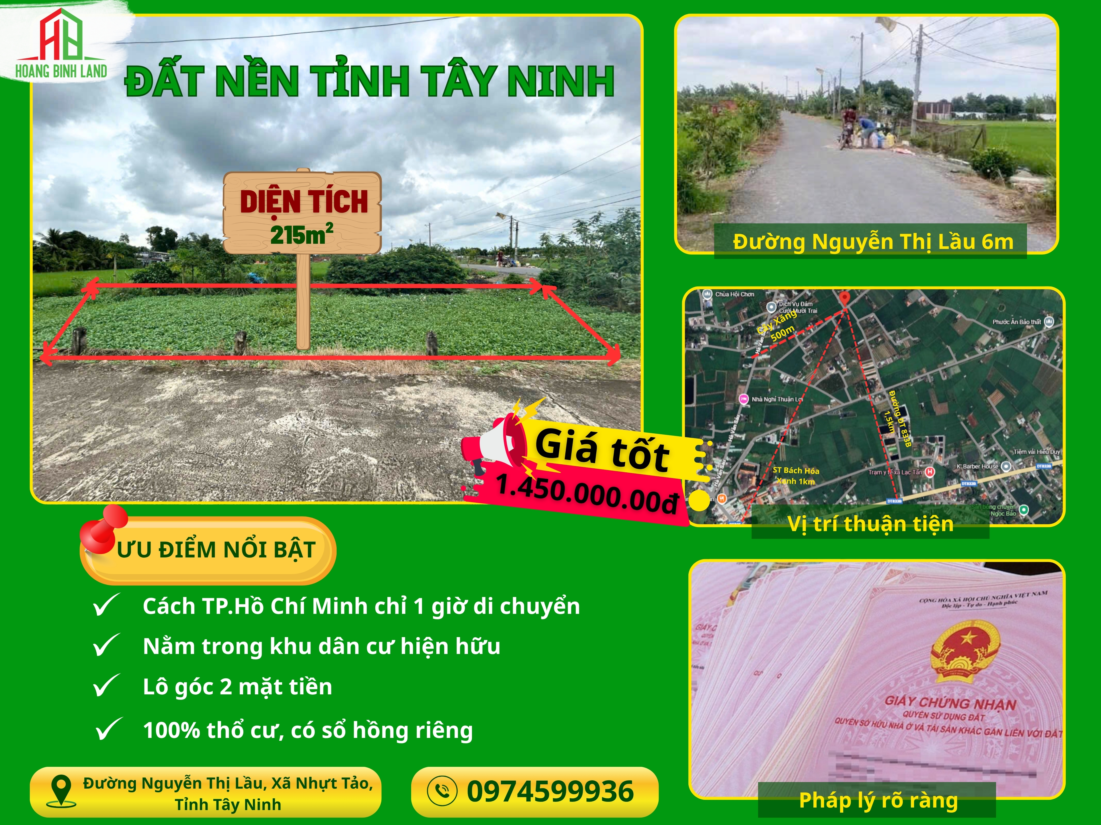  CƠ HỘI SỞ HỮU ĐẤT NỀN TÂY NINH – GIÁ SIÊU TỐT DƯỚI 2 TỶ